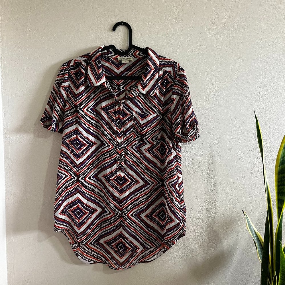 Lucky Brand Small Funky Pattern Shirt